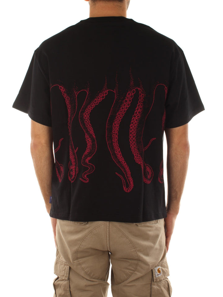 Octopus Outline Logo Tee Nero