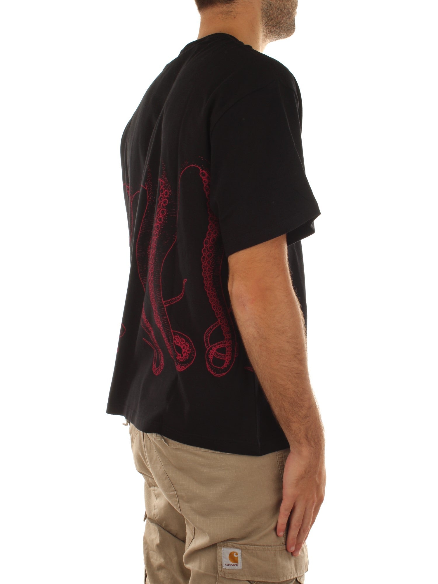 Octopus Outline Logo Tee Nero