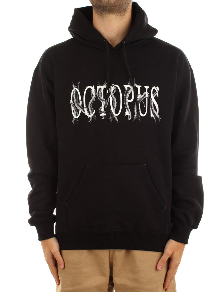 Octopus Tentacles Logo Hoodie Nero