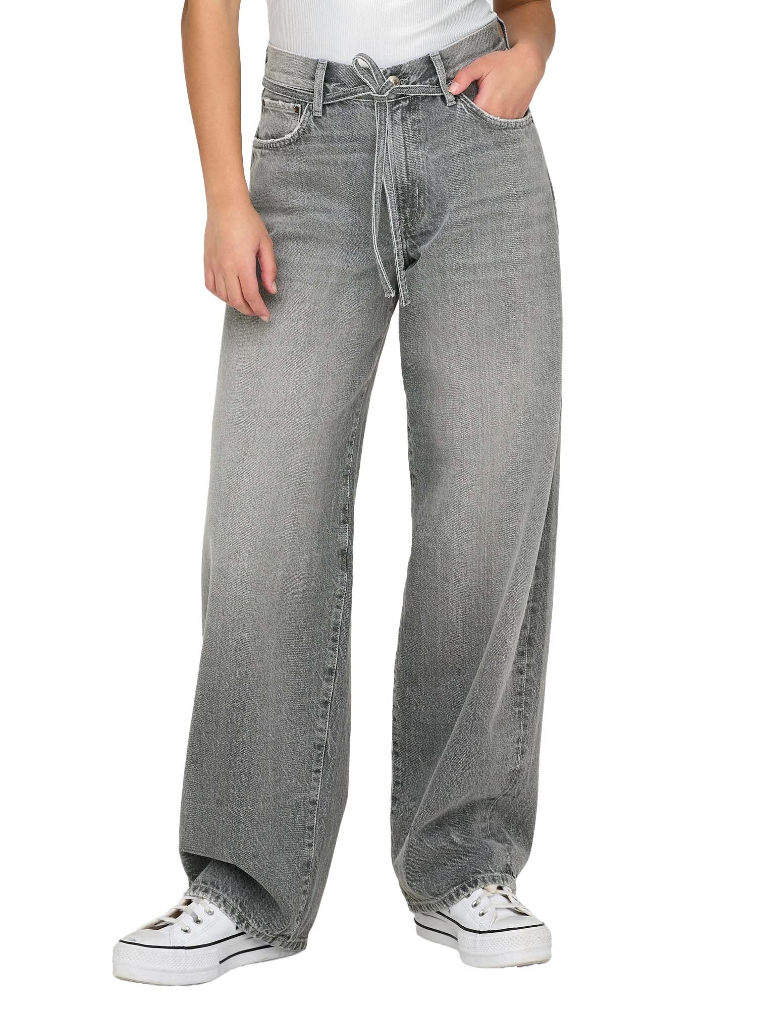 Only Jeans Gianna Vita media Balloon Fit Grigio