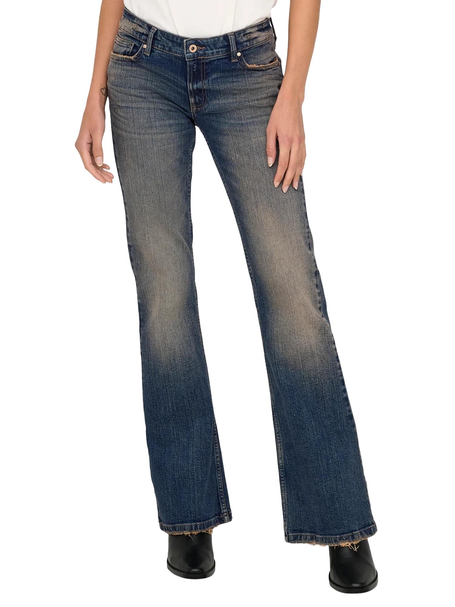 Only ONLBETHANY Vita bassa Flared Fit Jeans Blu