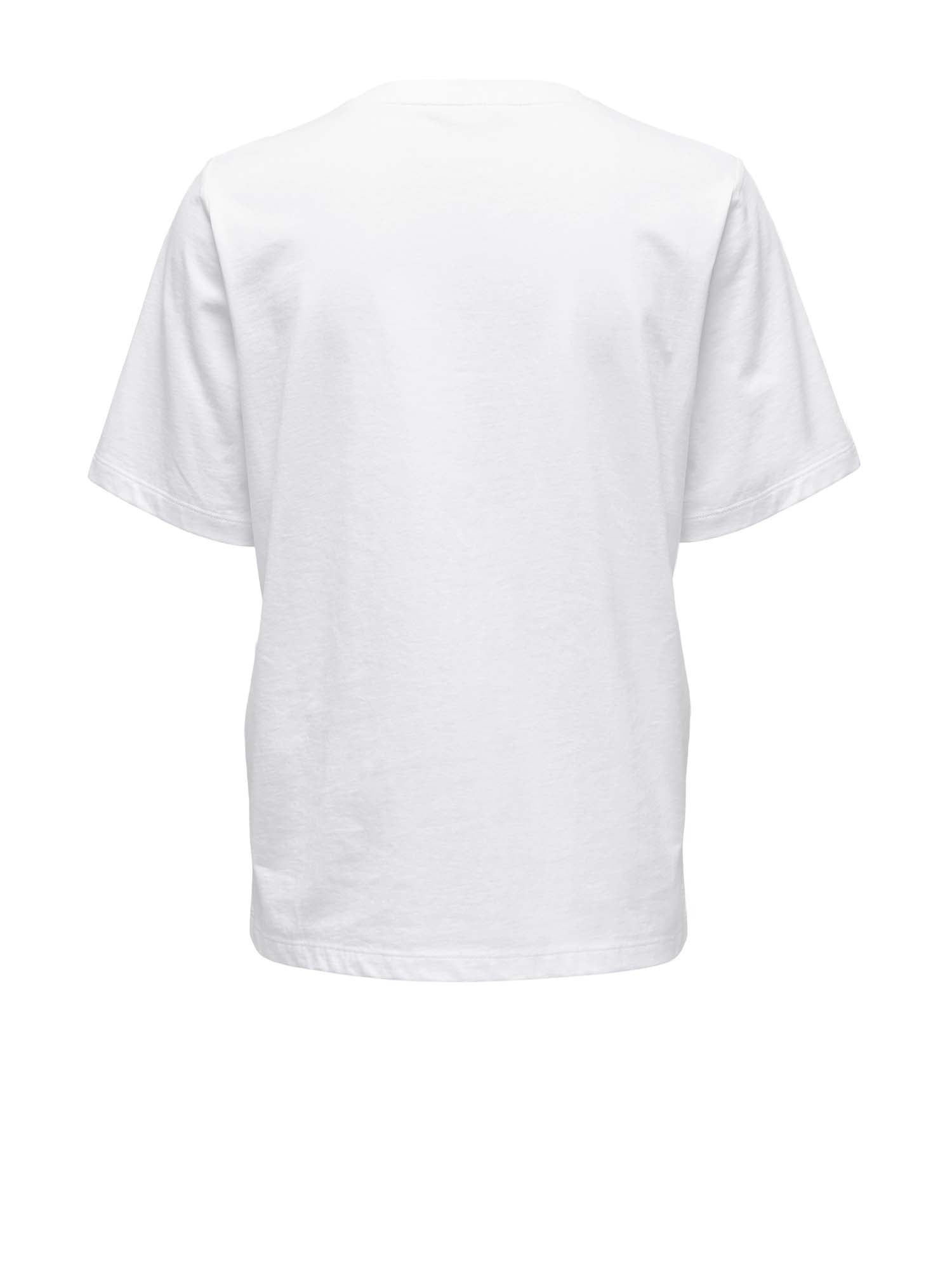 Only Only T-shirt Bianco