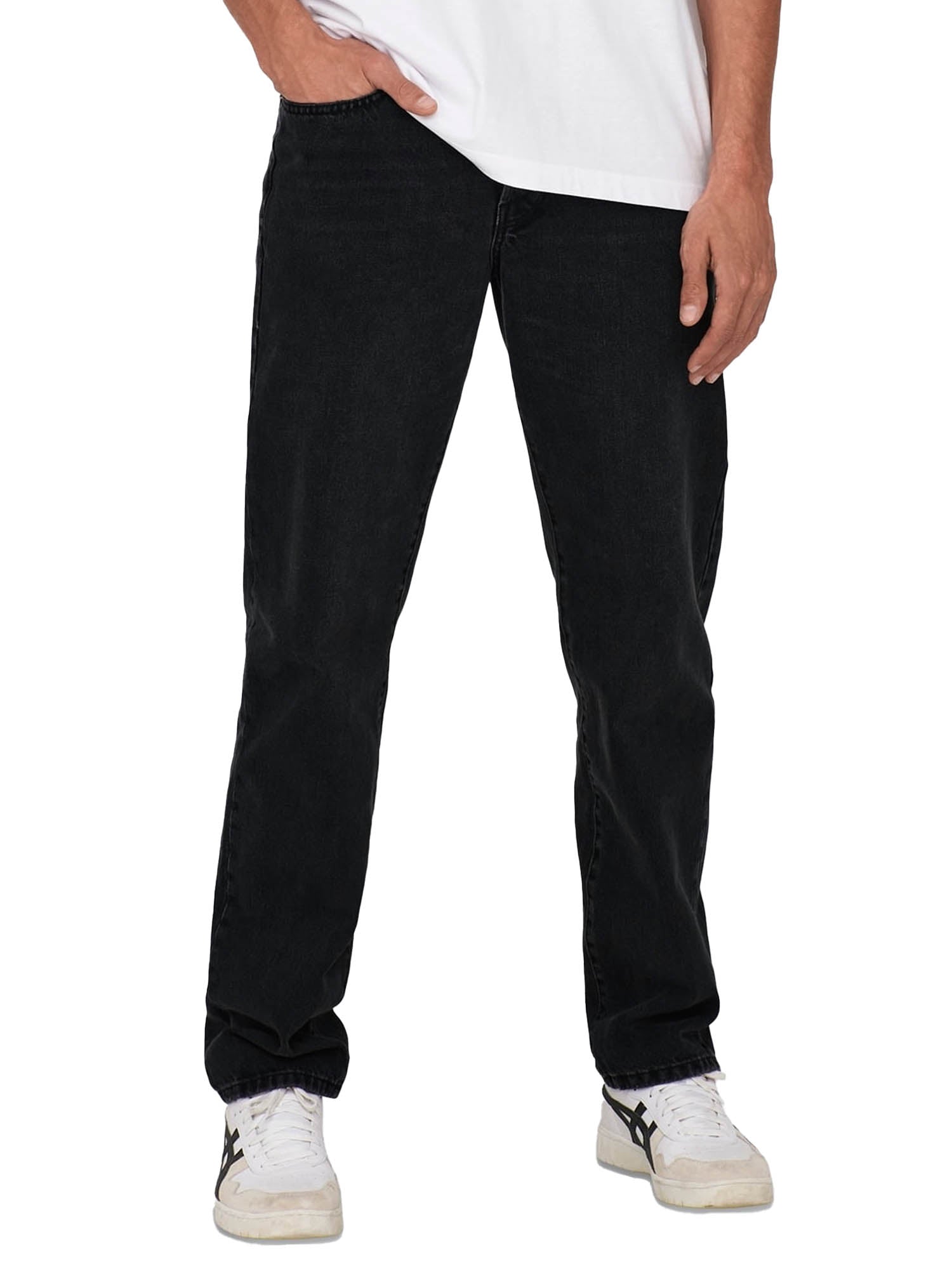 Only & Sons ONSEDGE Vita media Straight Fit Jeans Nero