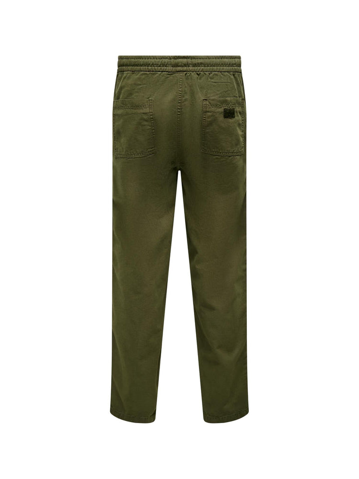 Only & Sons ONSSINUS Loose Fit Pantaloni Verde