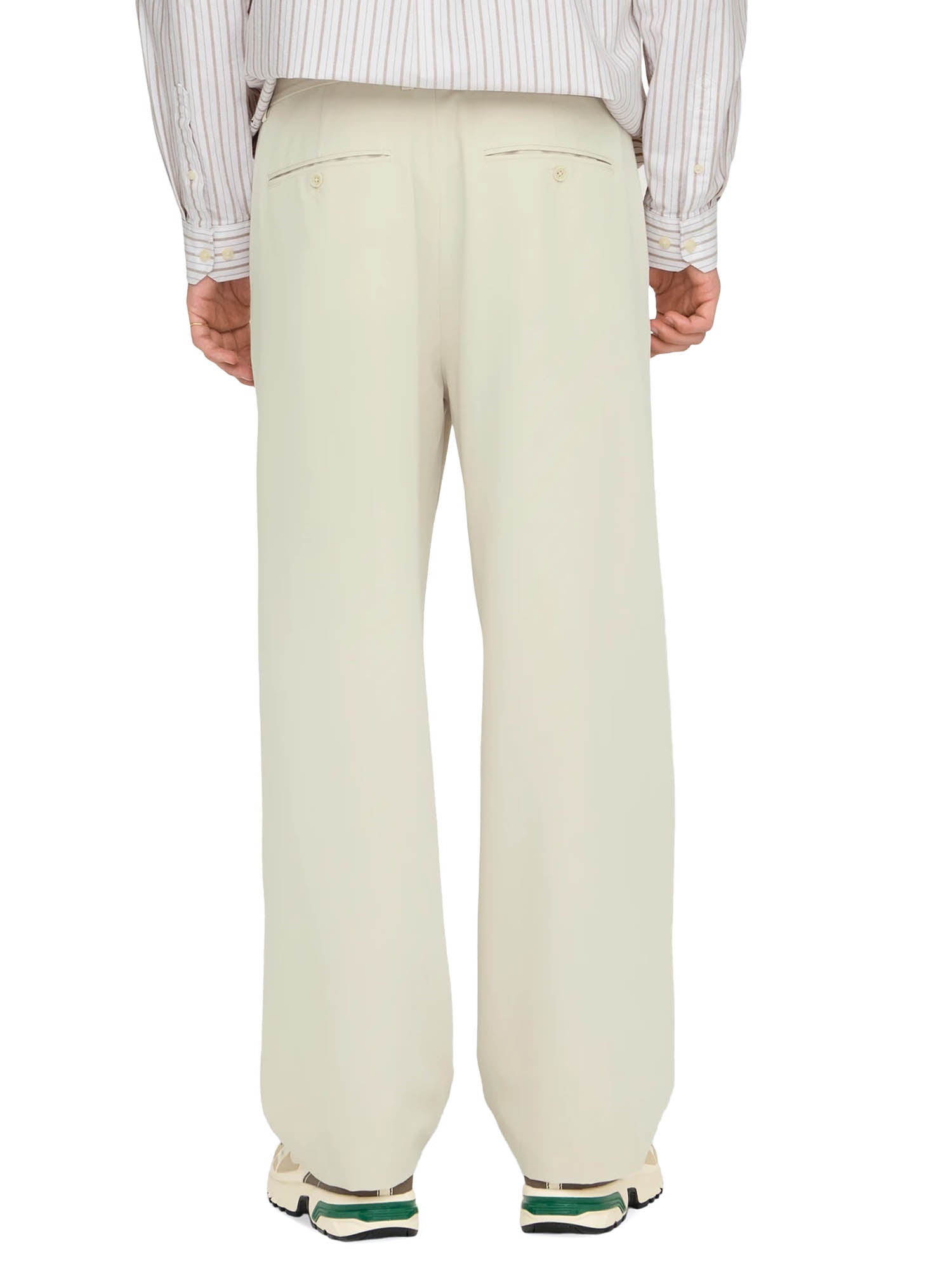 Only & Sons Pantaloni Formali Loose Fit Vita Media Bianco