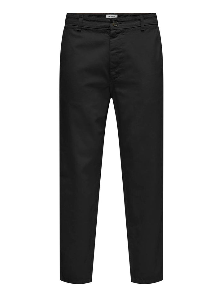 Only & Sons Pantaloni ONSLOU Taper Nero