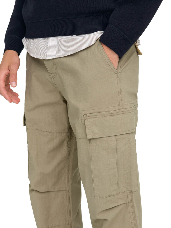 Only & Sons Pantaloni ONSRAY Loose Fit Beige