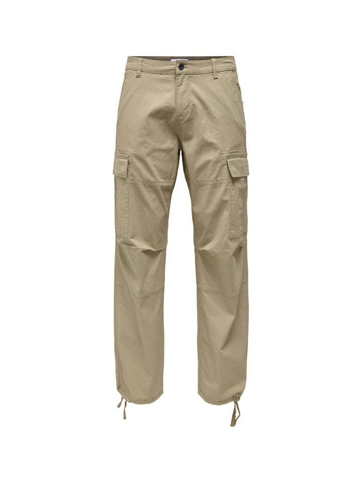 Only & Sons Pantaloni ONSRAY Loose Fit Beige