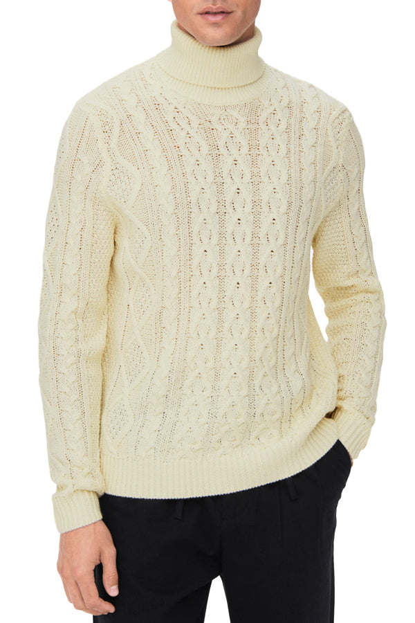 Roll Neck Knitted Pullover