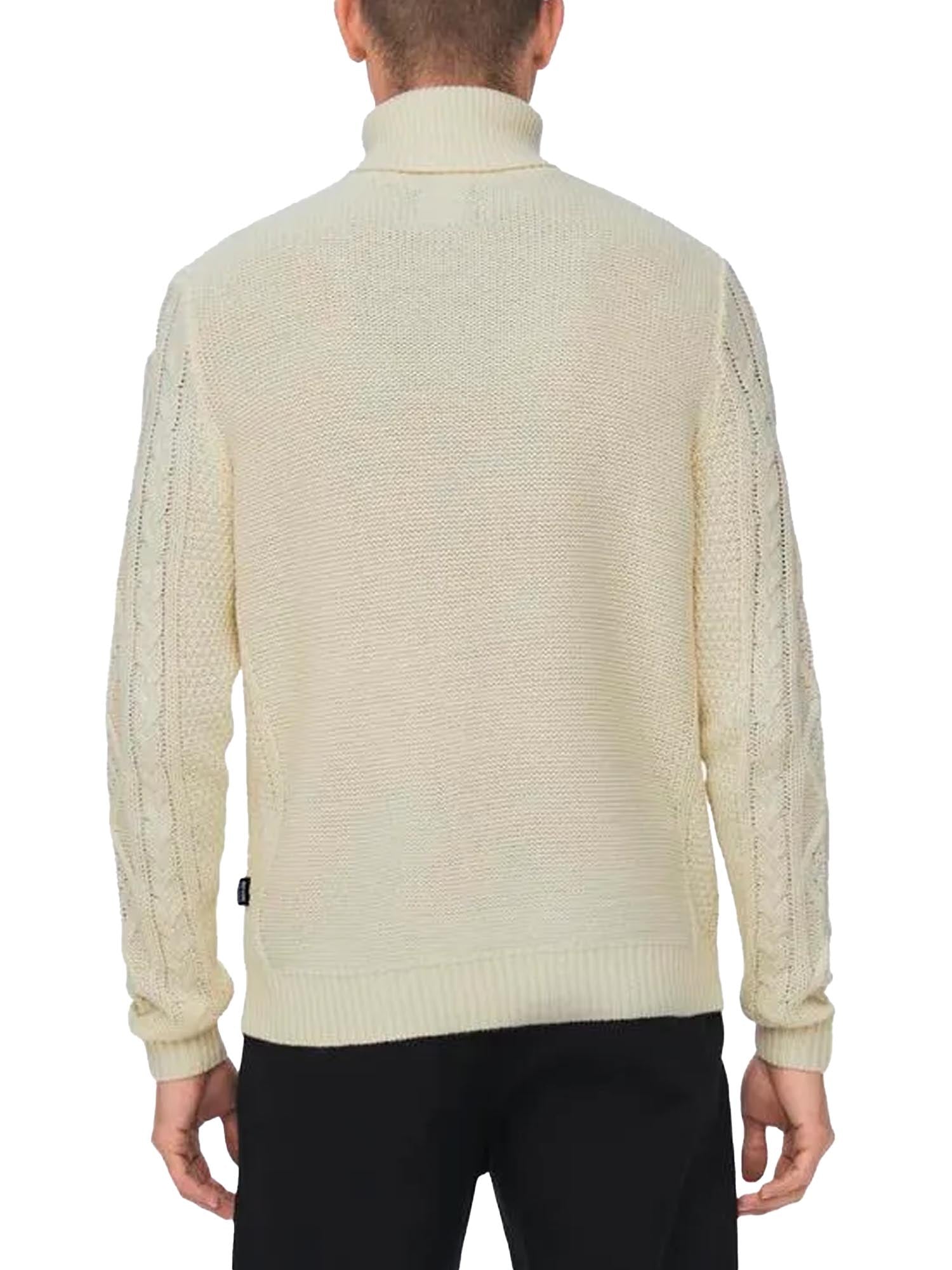 Only & Sons Roll Neck Knitted Pullover Bianco