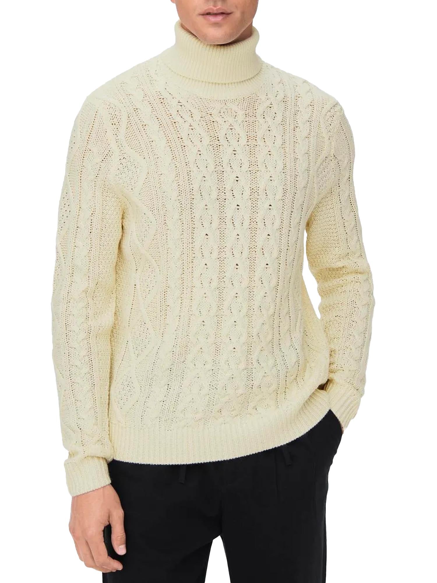 Roll Neck Knitted Pullover