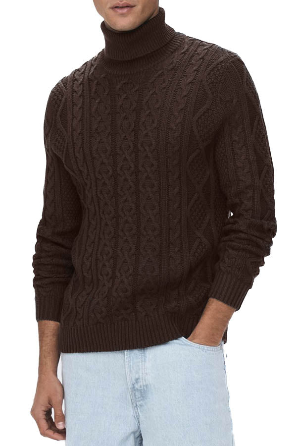 Roll Neck Knitted Pullover