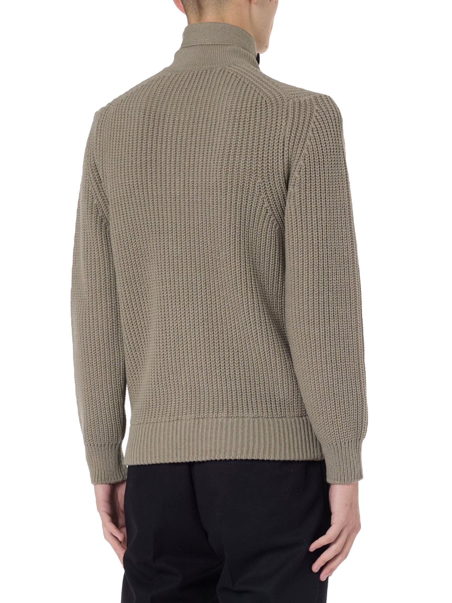 Paolo Pecora Giubbotto Cardigan Maglia Beige