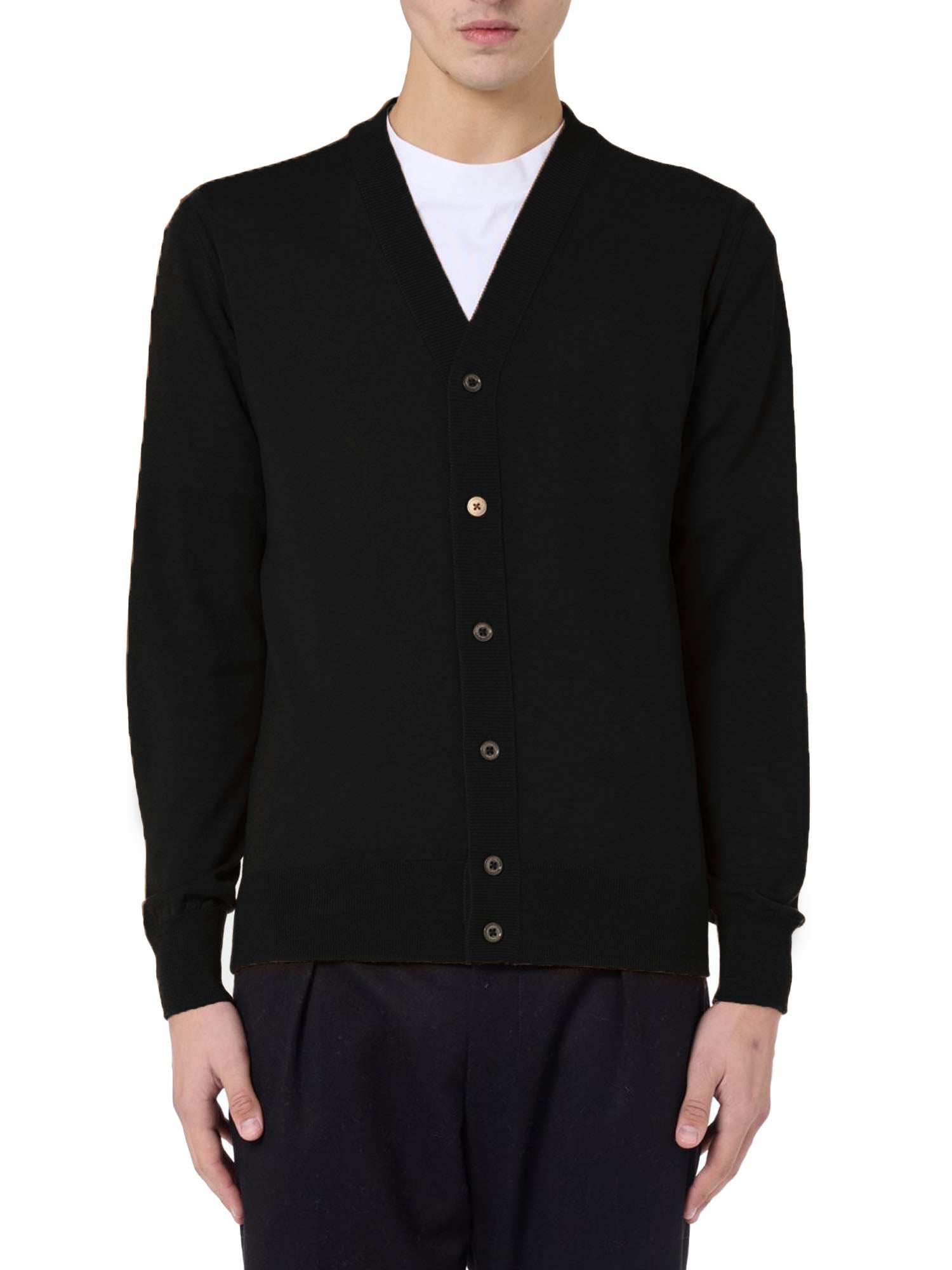 Paolo Pecora Maglia Cardigan Nero