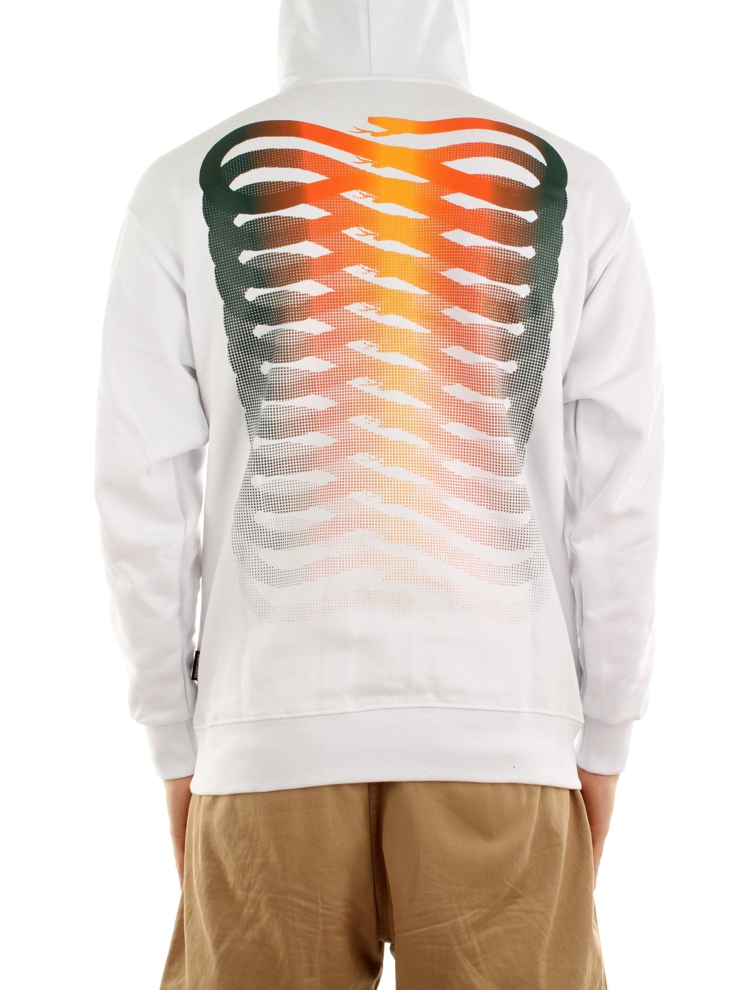 Ribs Gradient Cotton Sweatshirt