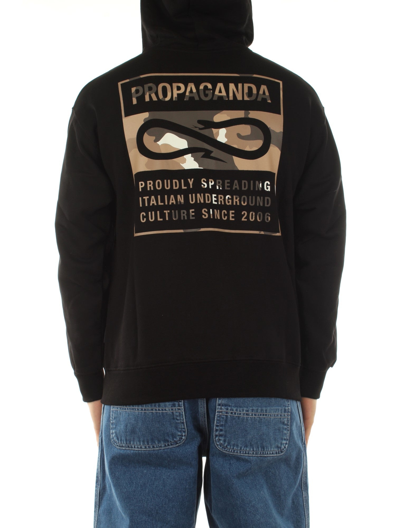 Propaganda Felpa Label Camo Nero