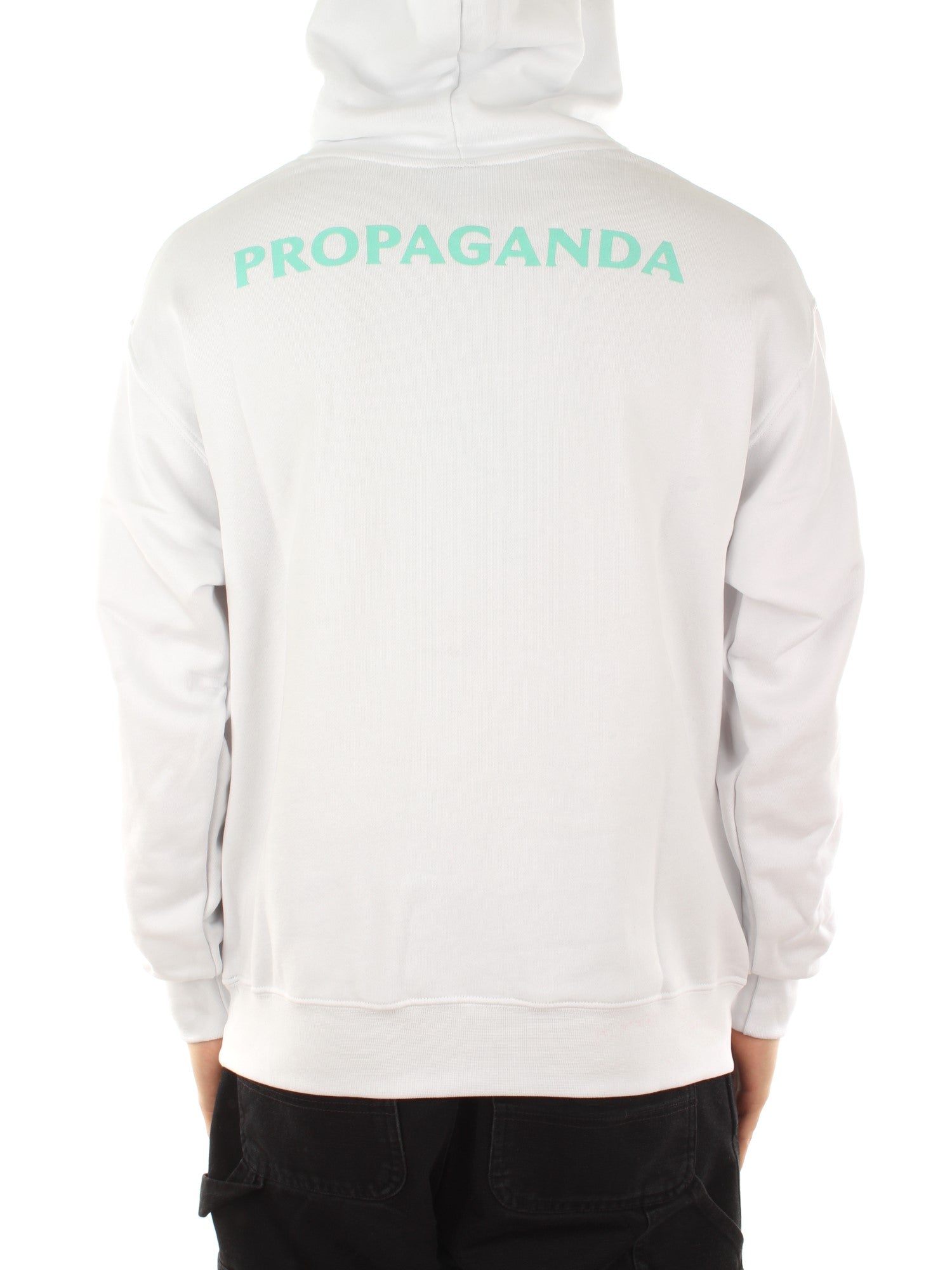 Propaganda Felpa Logo Fire Bianco