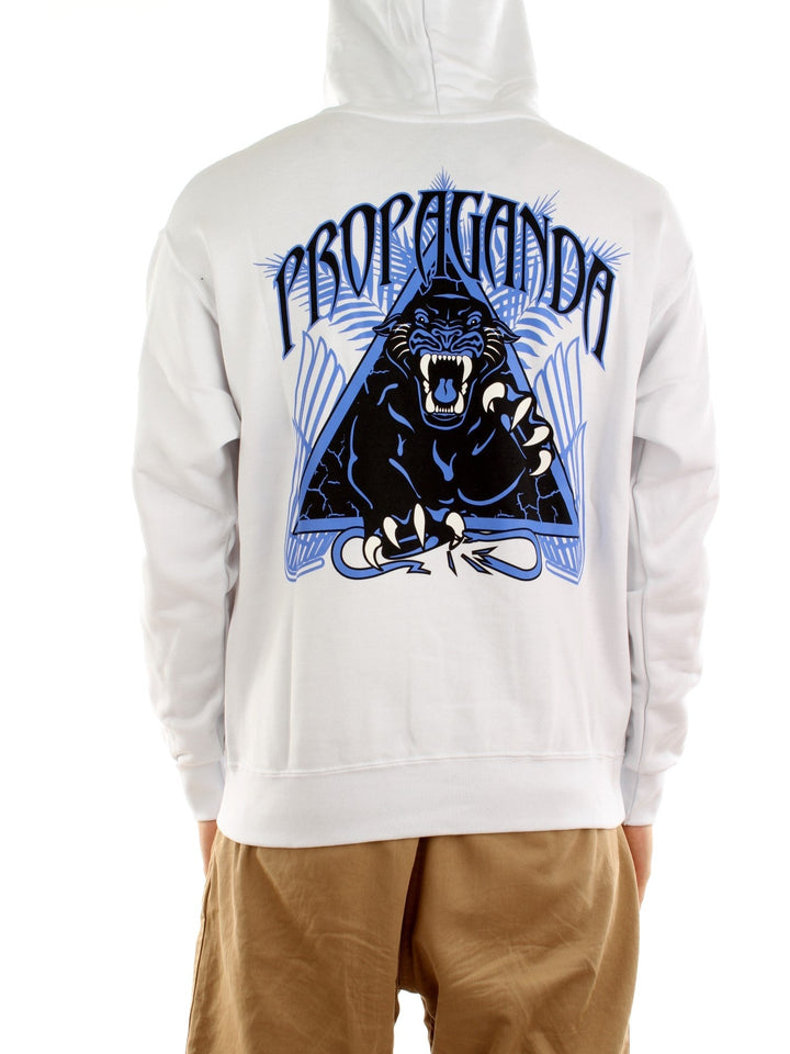 Propaganda Felpa Triangle Panther Bianco