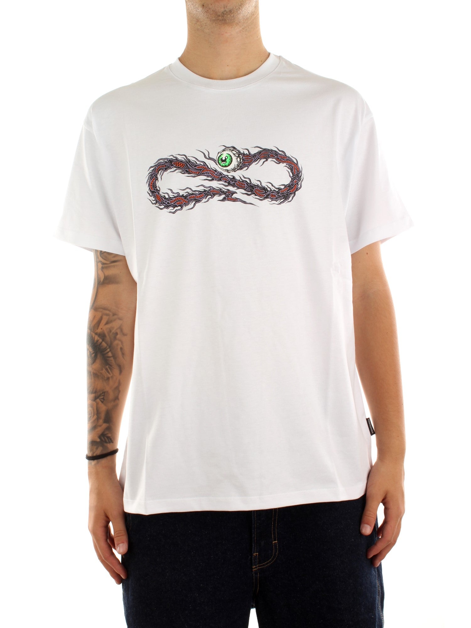 Propaganda T-Shirt M/M Logo Badfate Bianco