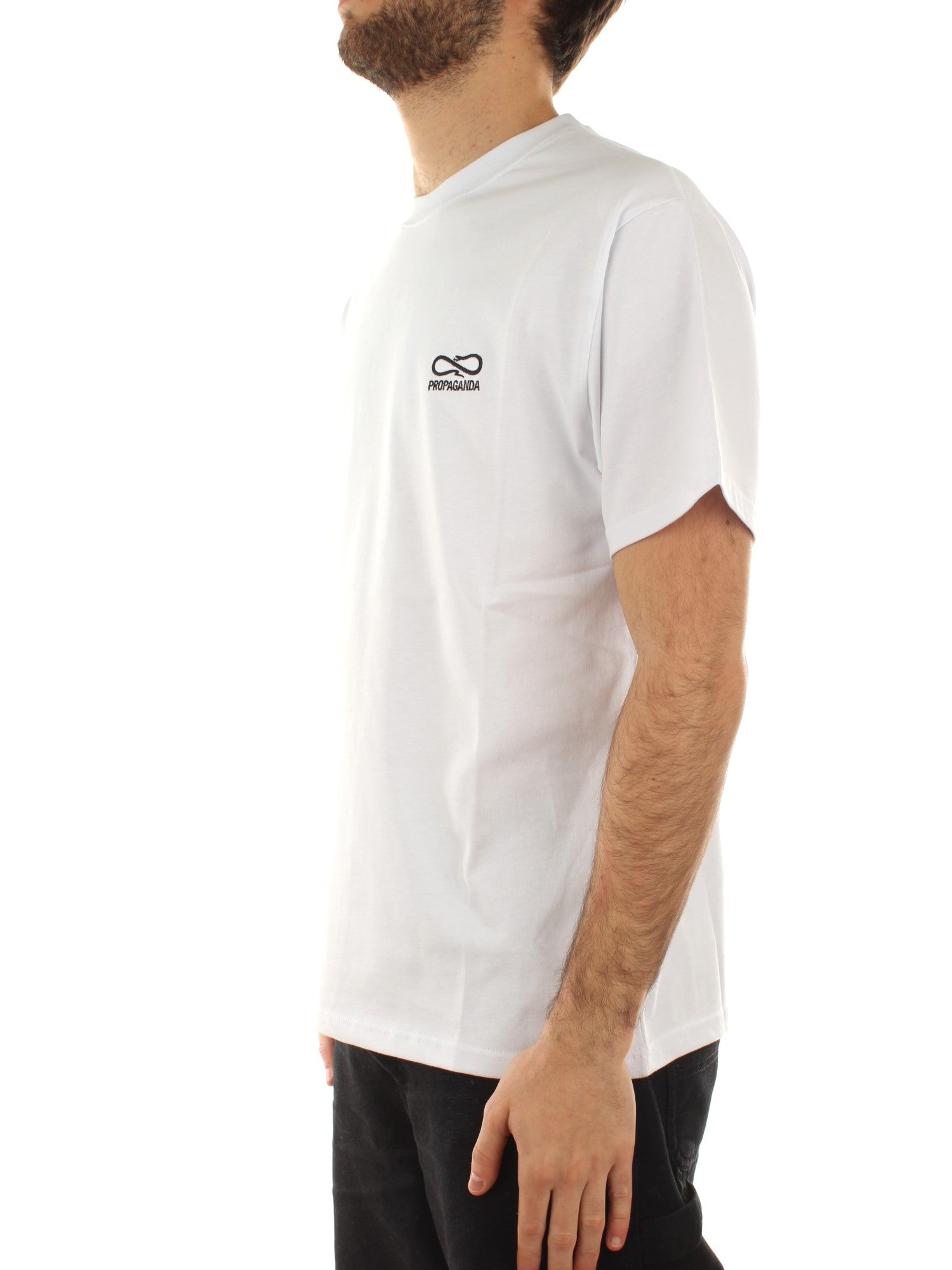 Propaganda T-Shirt M/M Logo Embroidery Bianco