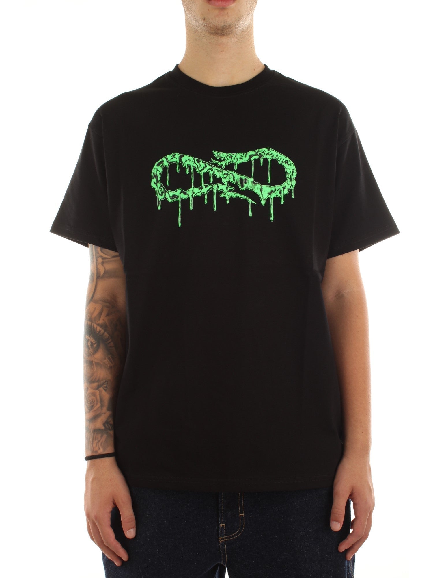 Propaganda T-Shirt M/M Logo Slime Nero