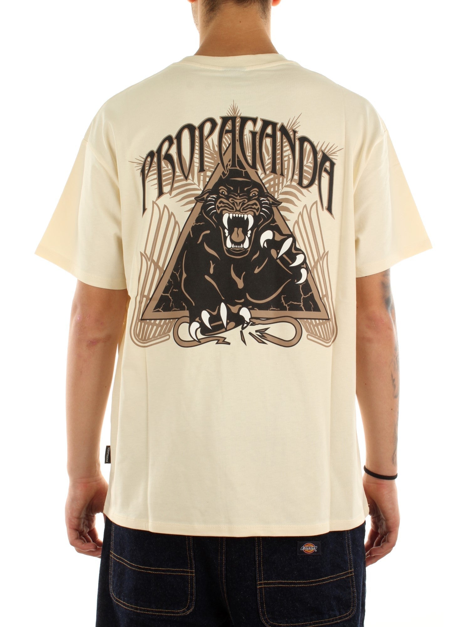 Propaganda T-Shirt M/M Triangle Panther Bianco