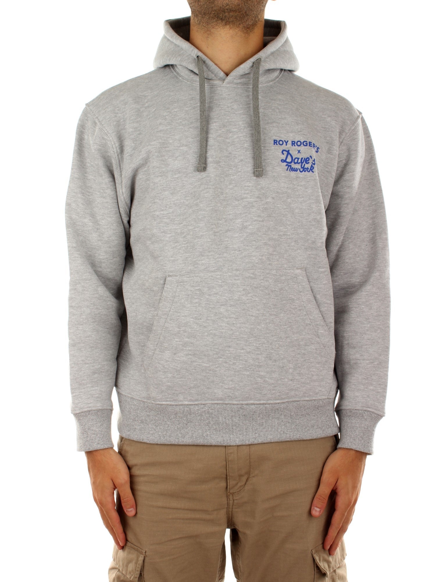 Roy Roger's Hoodie Unisex Roy Roger'S X Dave'S Grigio