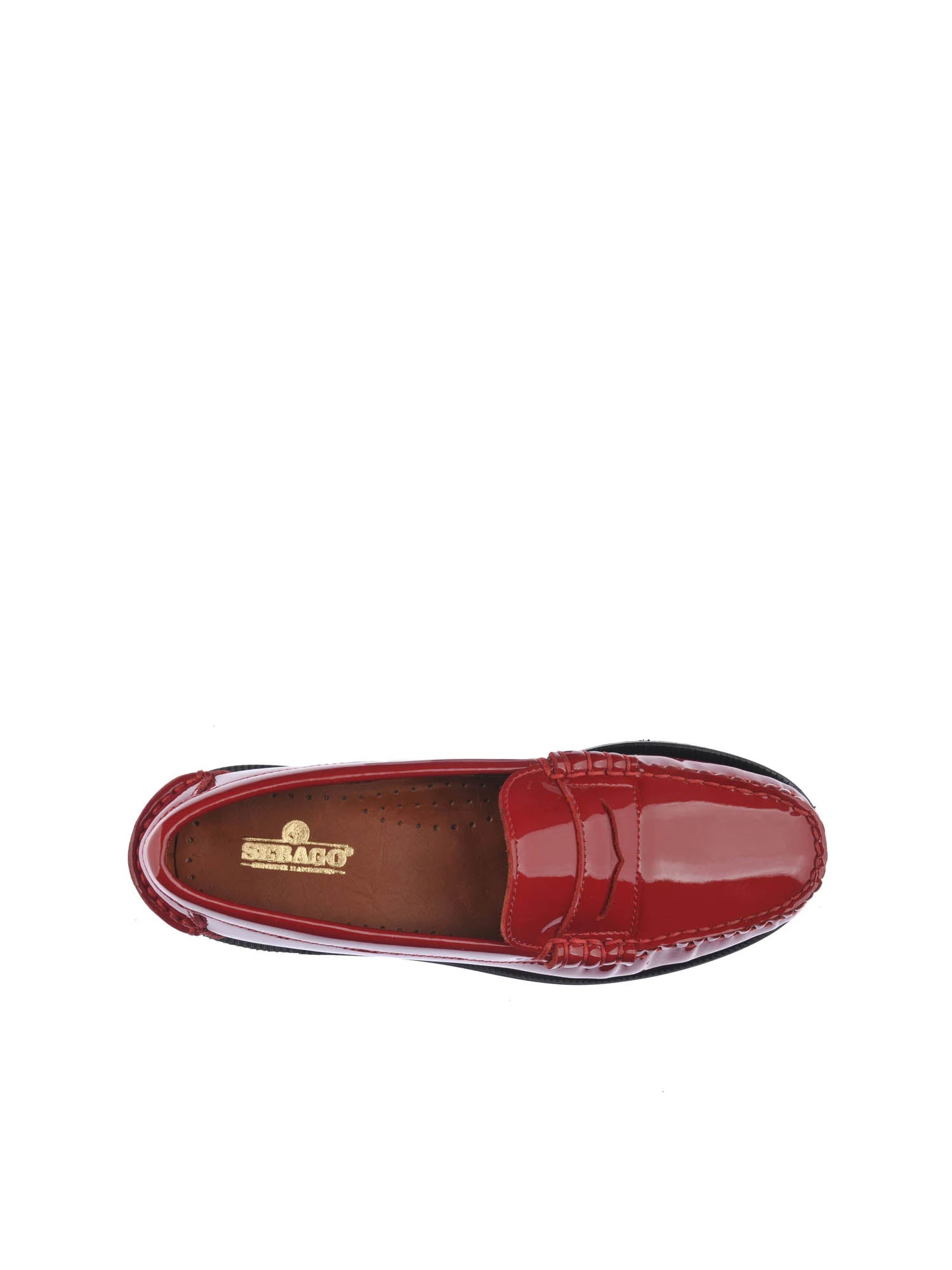 Sebago Classic Dan Patent Leather Woman Rosso