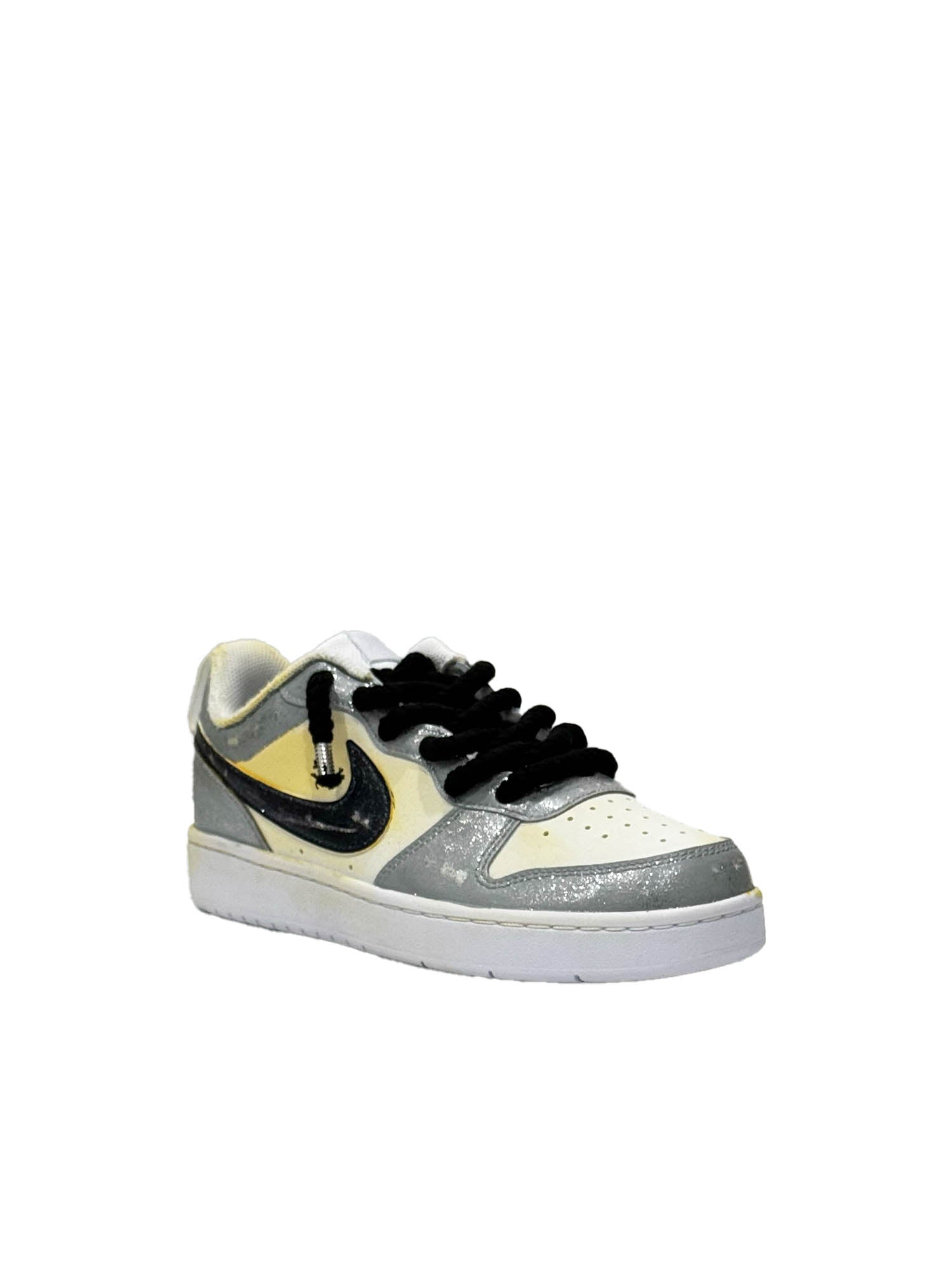 Seddys Nike Court Borough Glitter Donna Argento