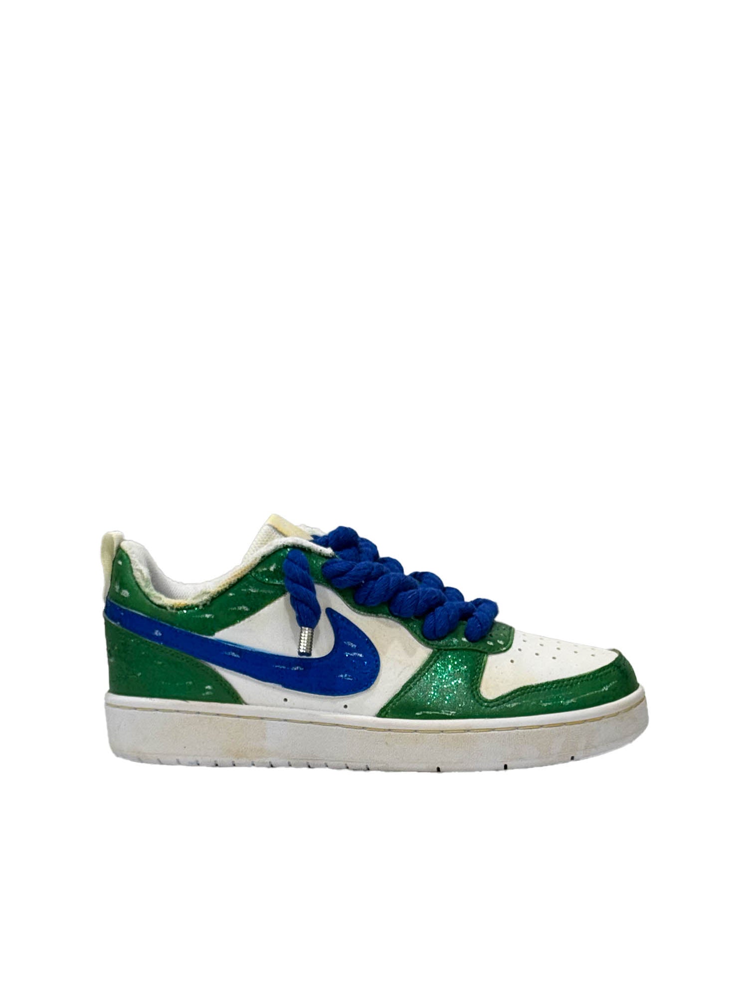 Seddys Nike Court Borough Glitter Donna Verde