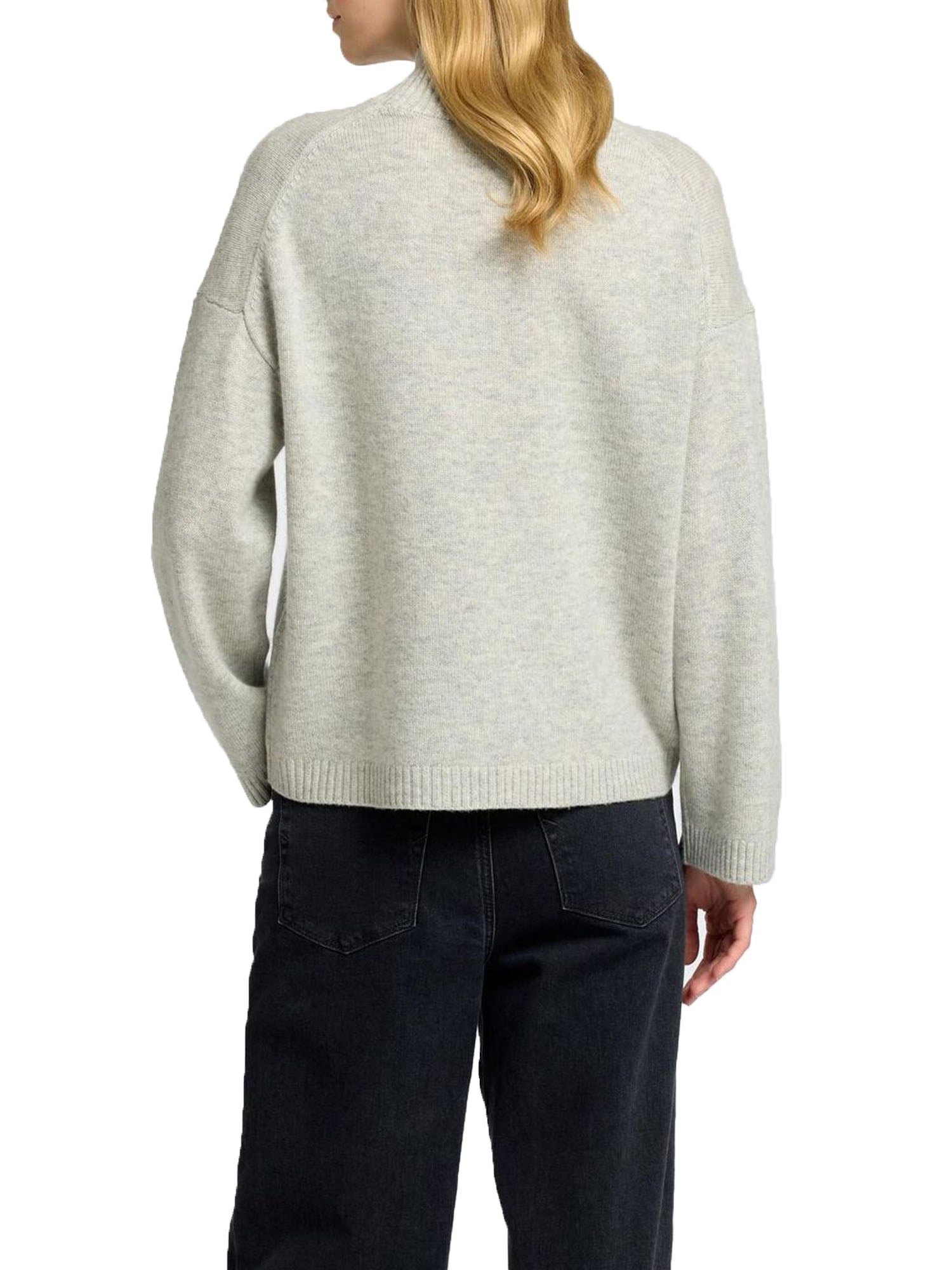 Selected Slfcille Ls Knit High Neck Grigio