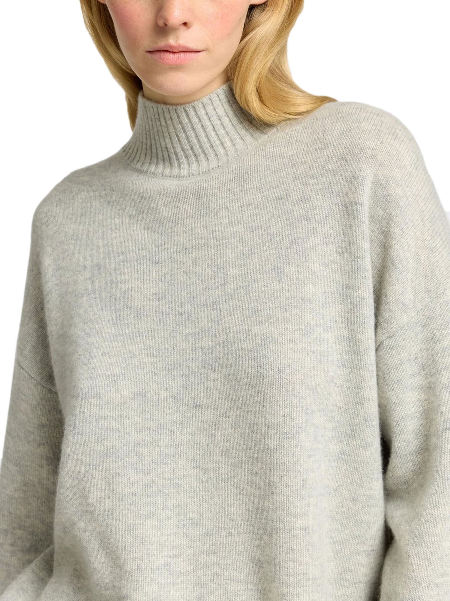 Selected Slfcille Ls Knit High Neck Grigio