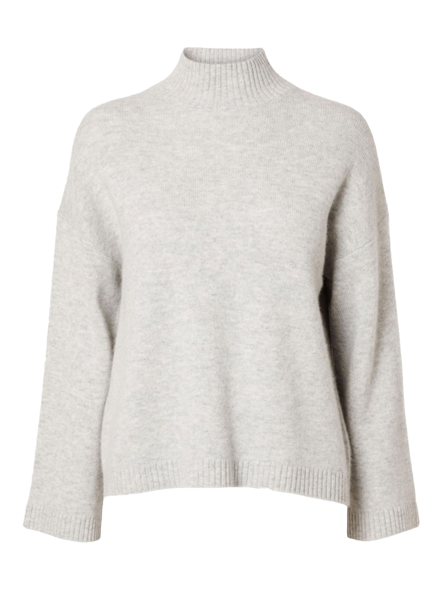 Selected Slfcille Ls Knit High Neck Grigio