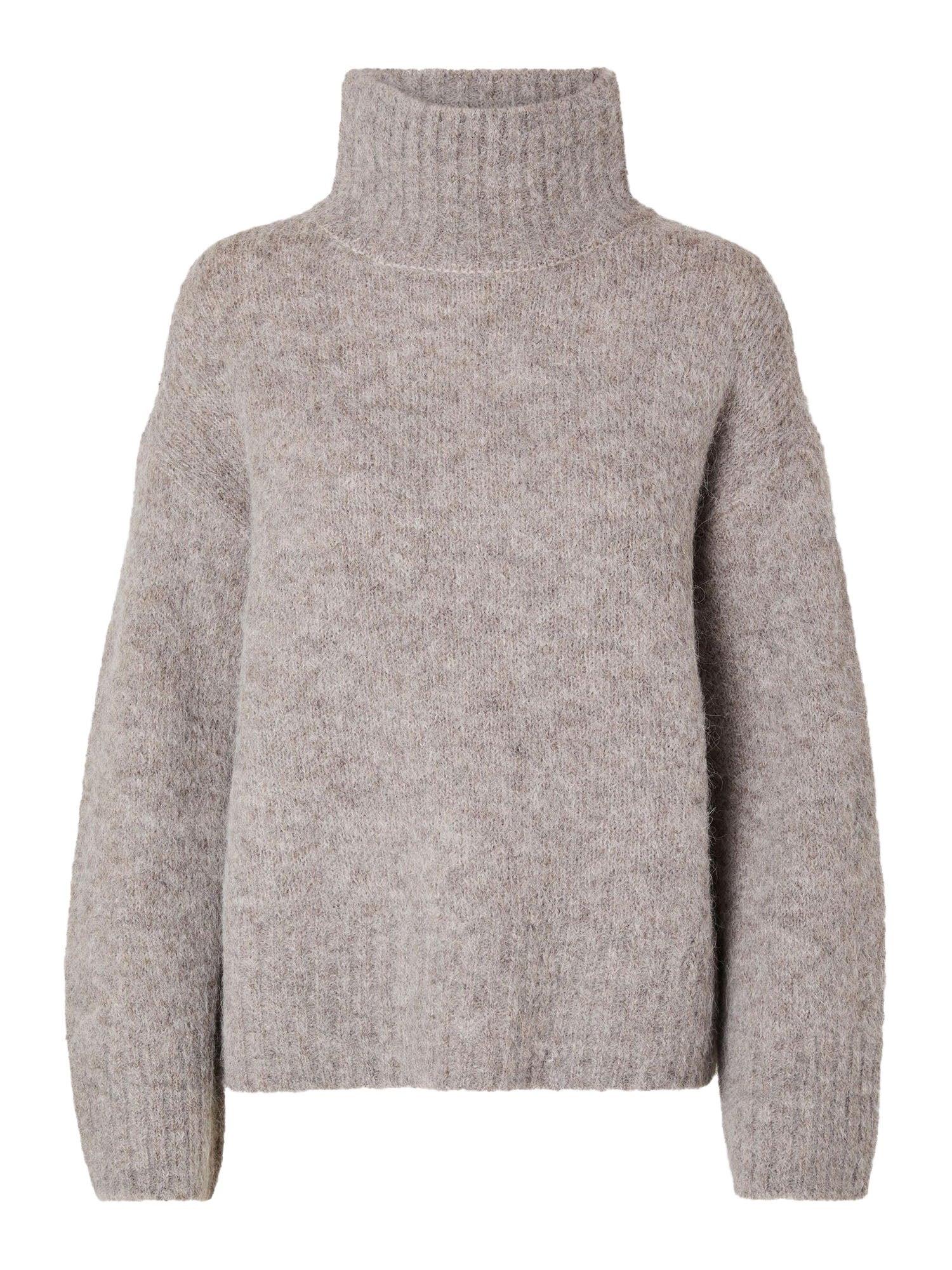 Selected Slfgabella Ls Knit High Neck Grigio