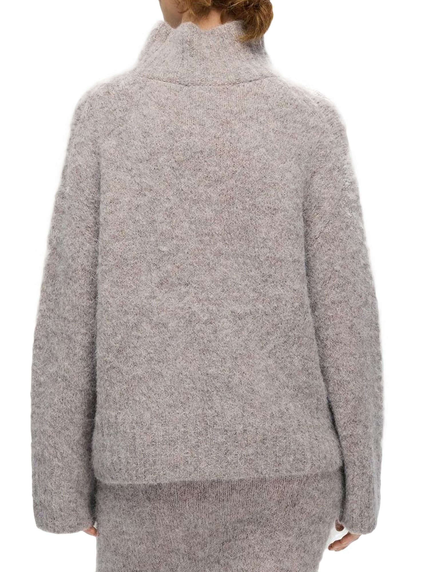 Selected Slfgabella Ls Knit High Neck Grigio