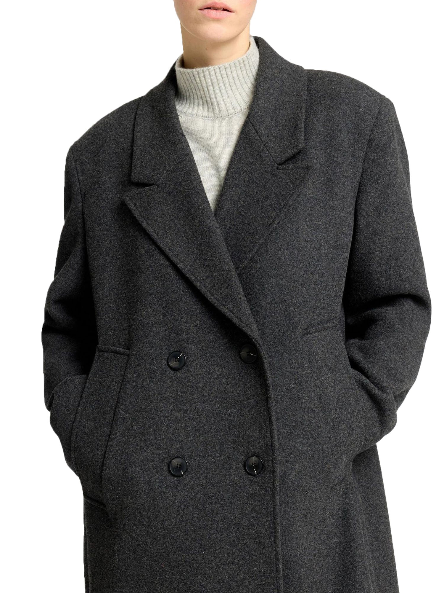 Selected Slfjosephina Wool Coat Grigio