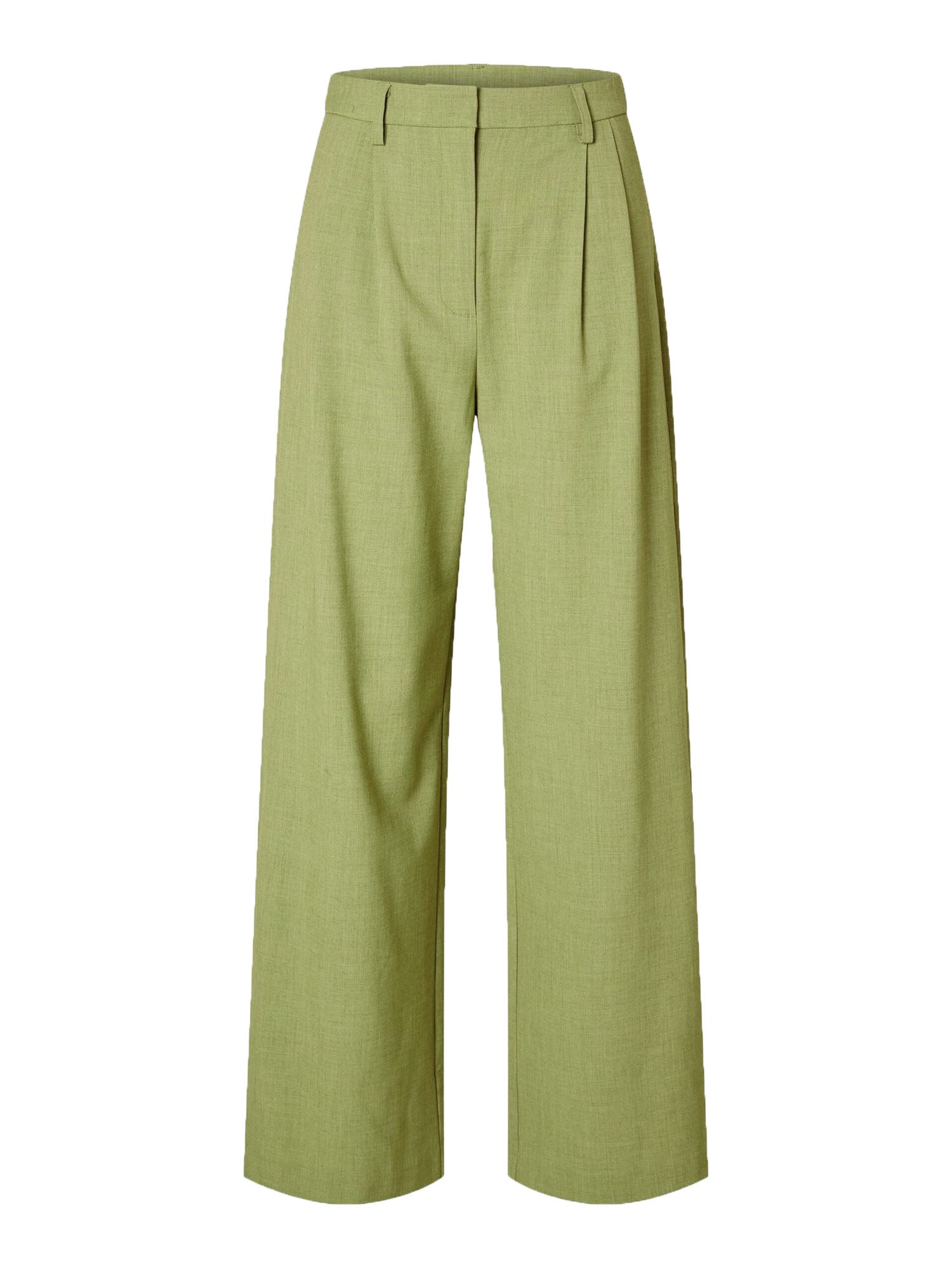 Selected slfSophie Hw Exstra Wide Pant Verde