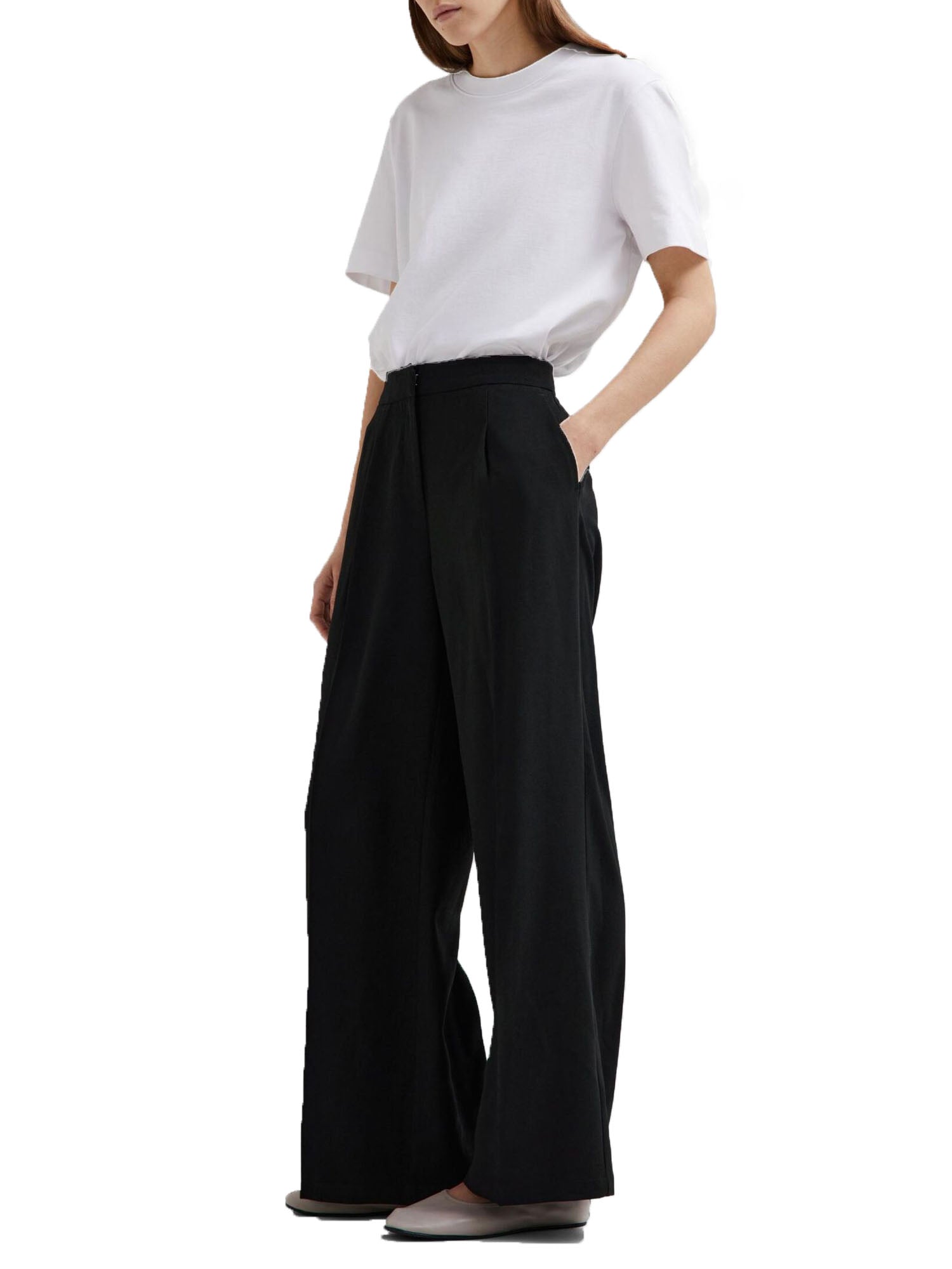 Selected Slftinni Mw Wide Pant Nero