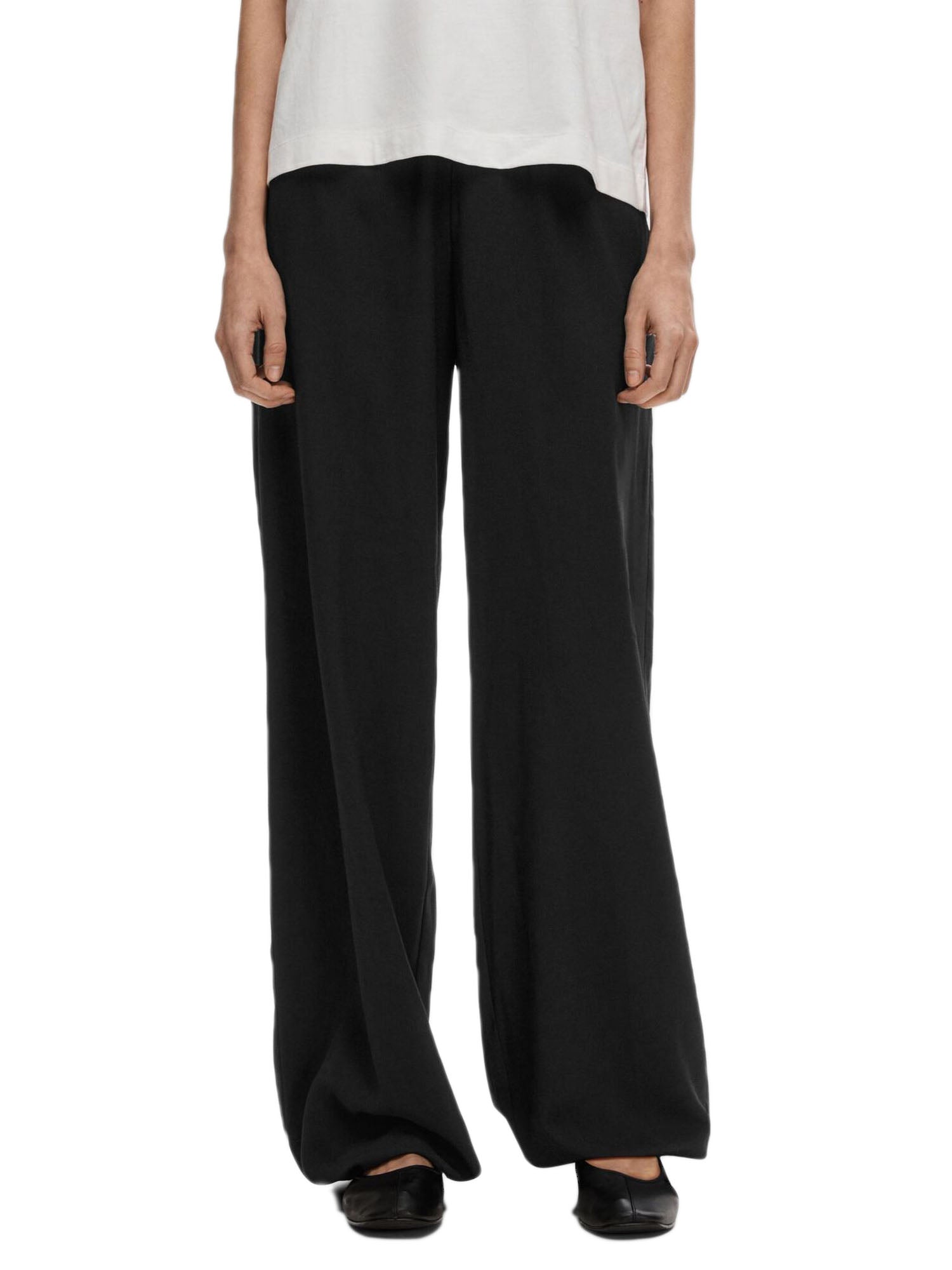 Selected Slftinni Relaxed Mw Wide Pant Nero