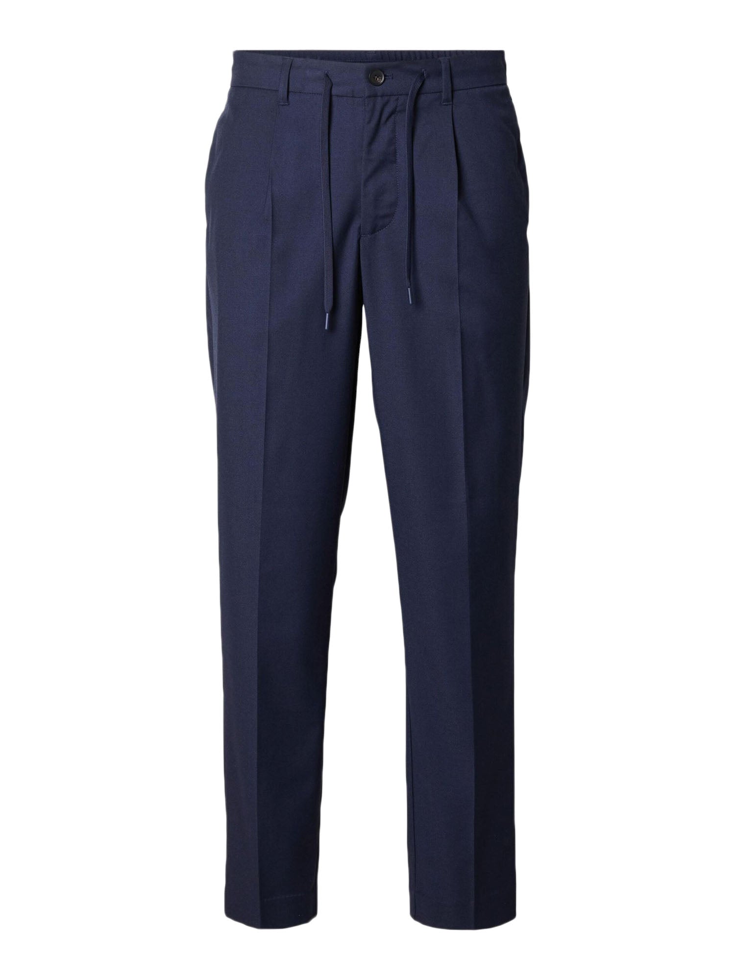 Selected Slh190 Reg Tapered Leroy Pleat Pant Blu