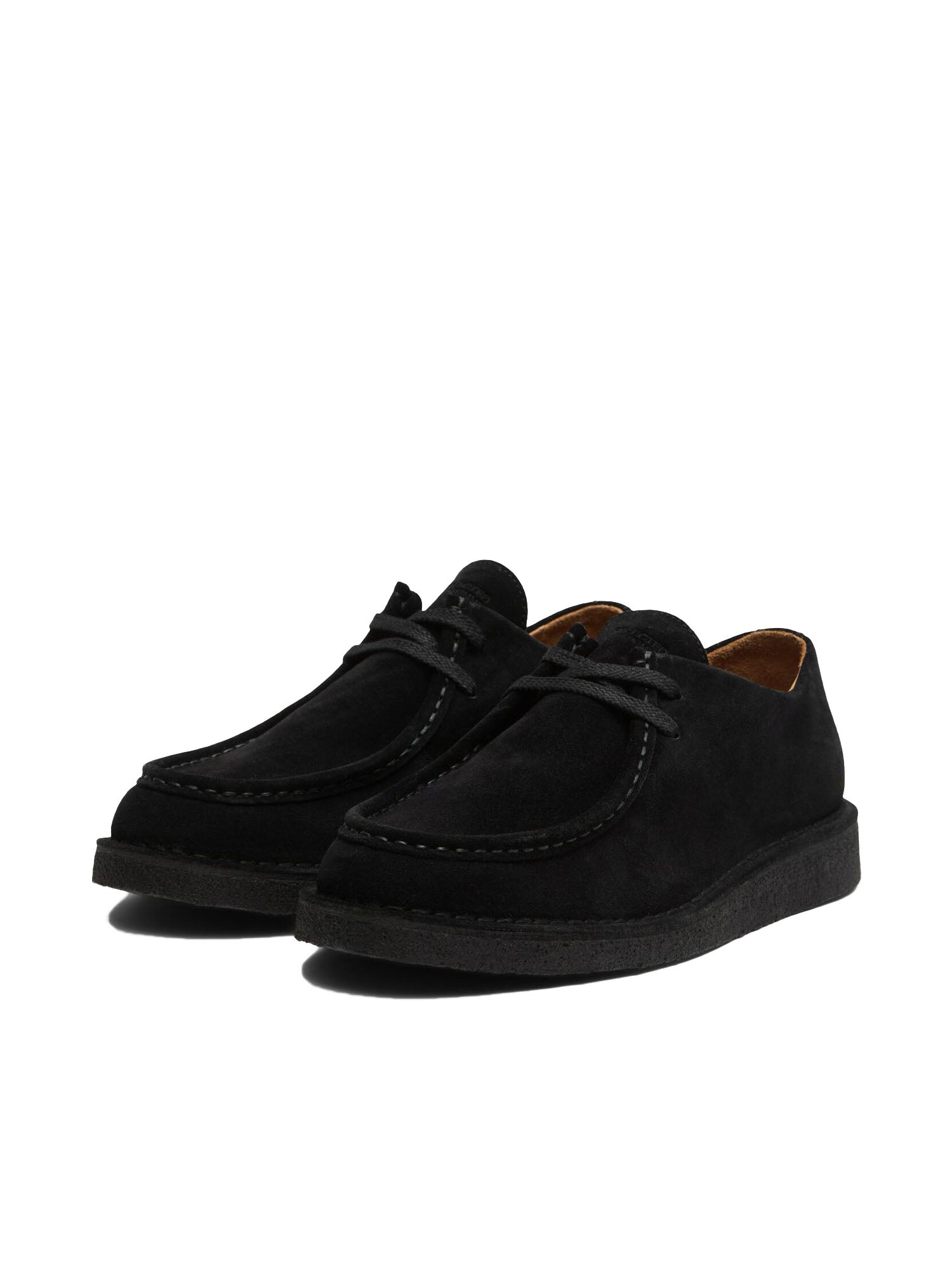 Selected Slhchristian Suede Wedge Moc Toe Nero