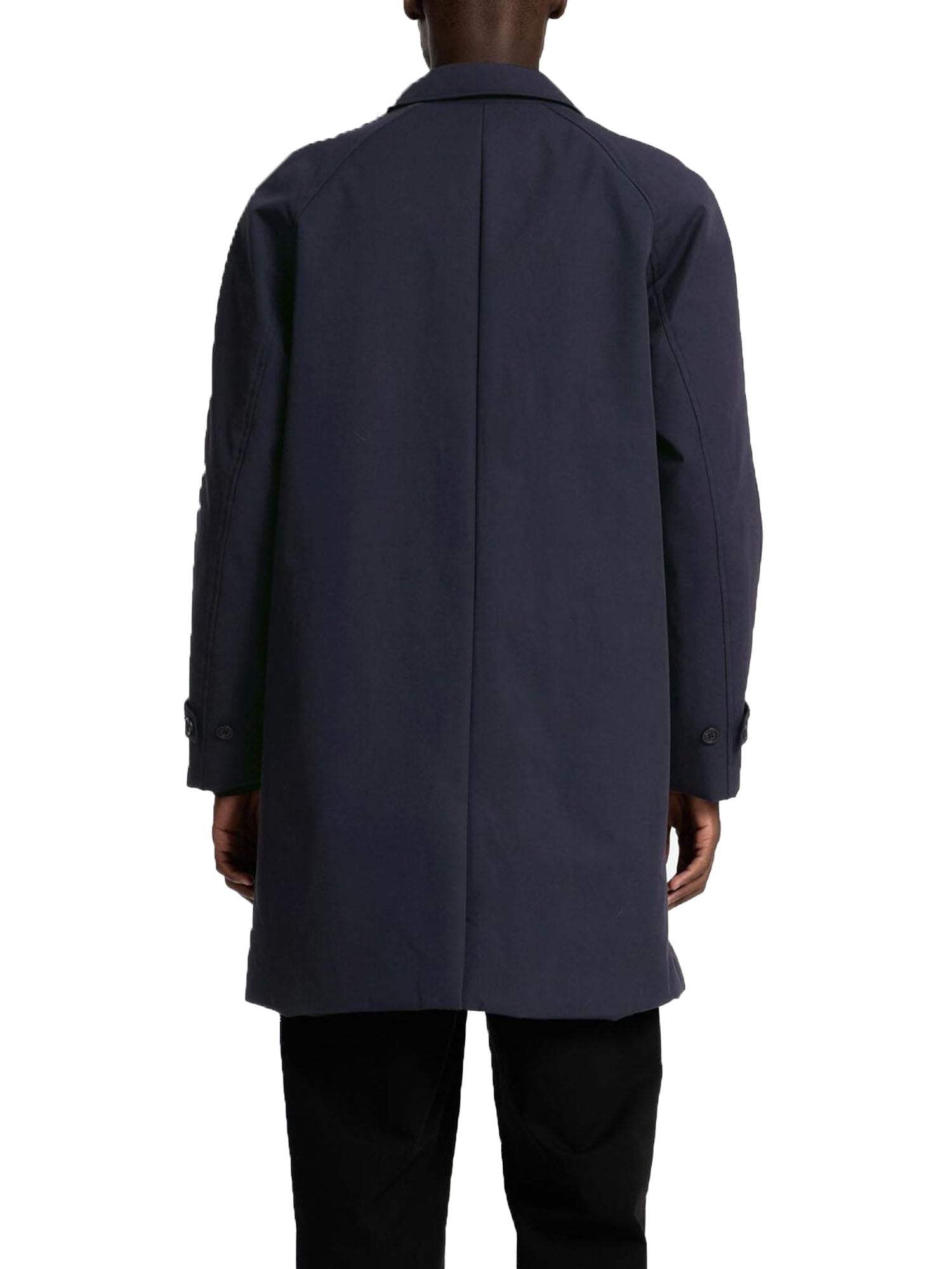 Selected Slhjones Cotton Mac Coat Blu