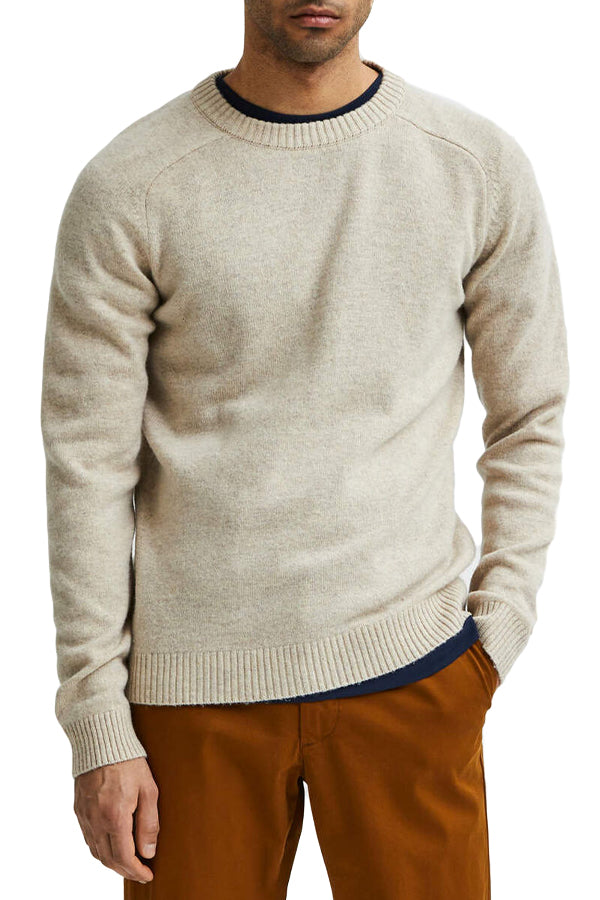 SLHNEWCOBAN LAMBS WOOL CREW NECK