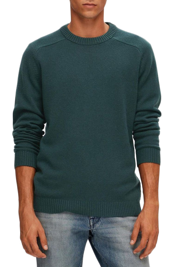 SLHNEWCOBAN LAMBS WOOL CREW NECK