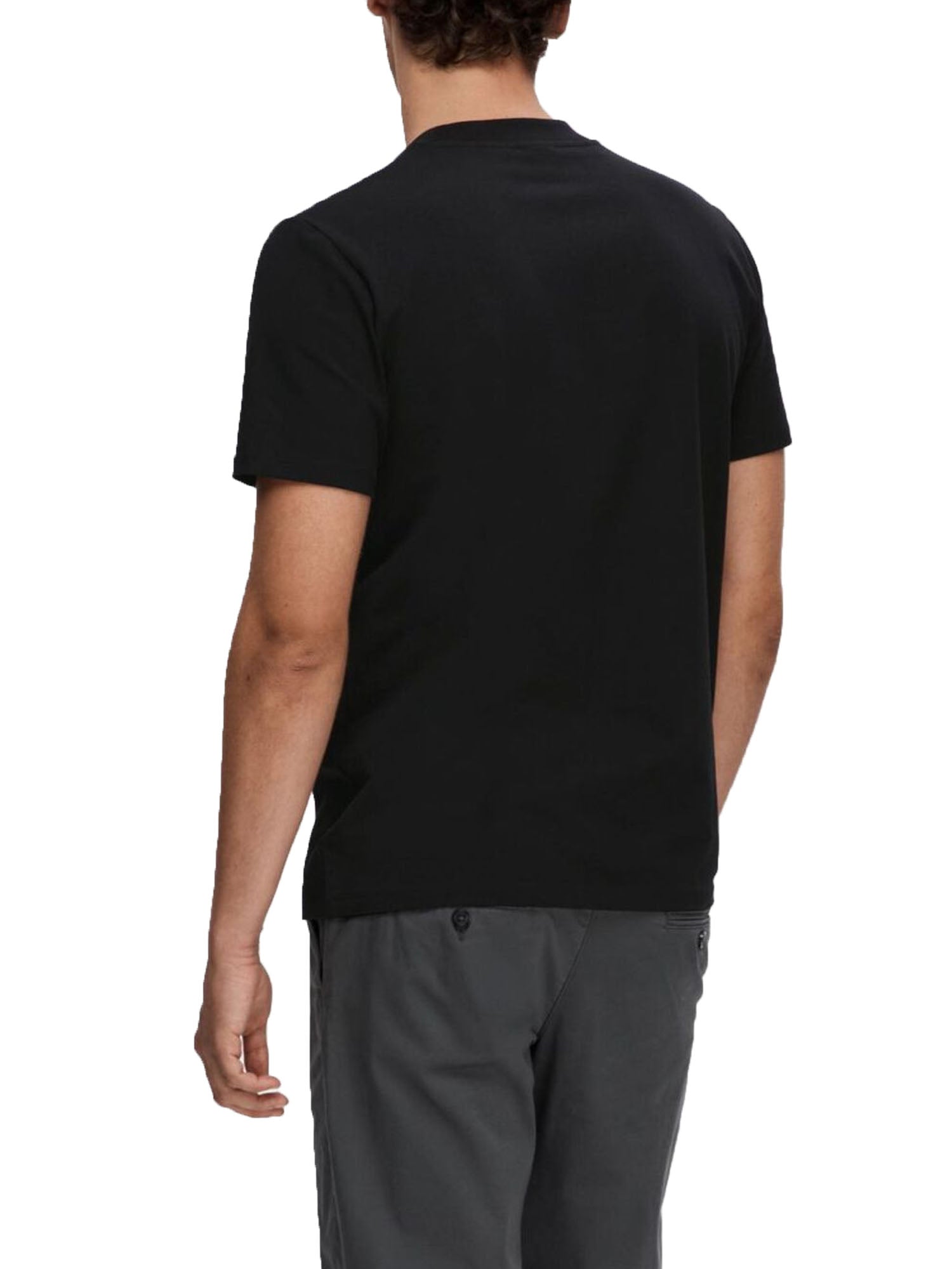 Selected Slhrory Ss O Neck Tee B Nero