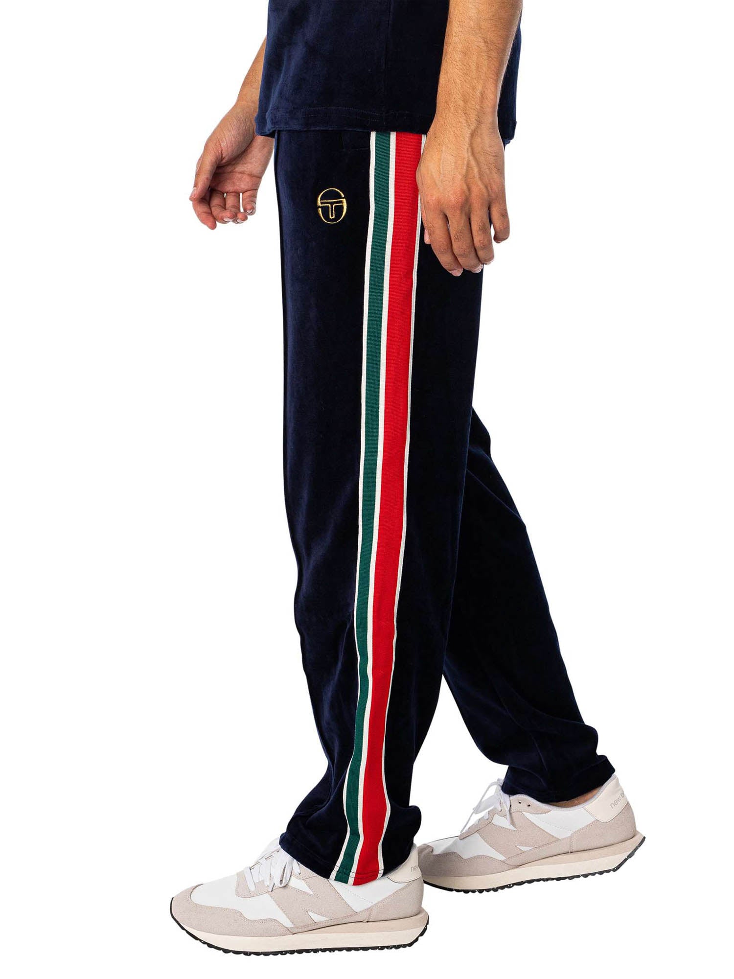 Sergio Tacchini Spencer Velour Trackpants Blu