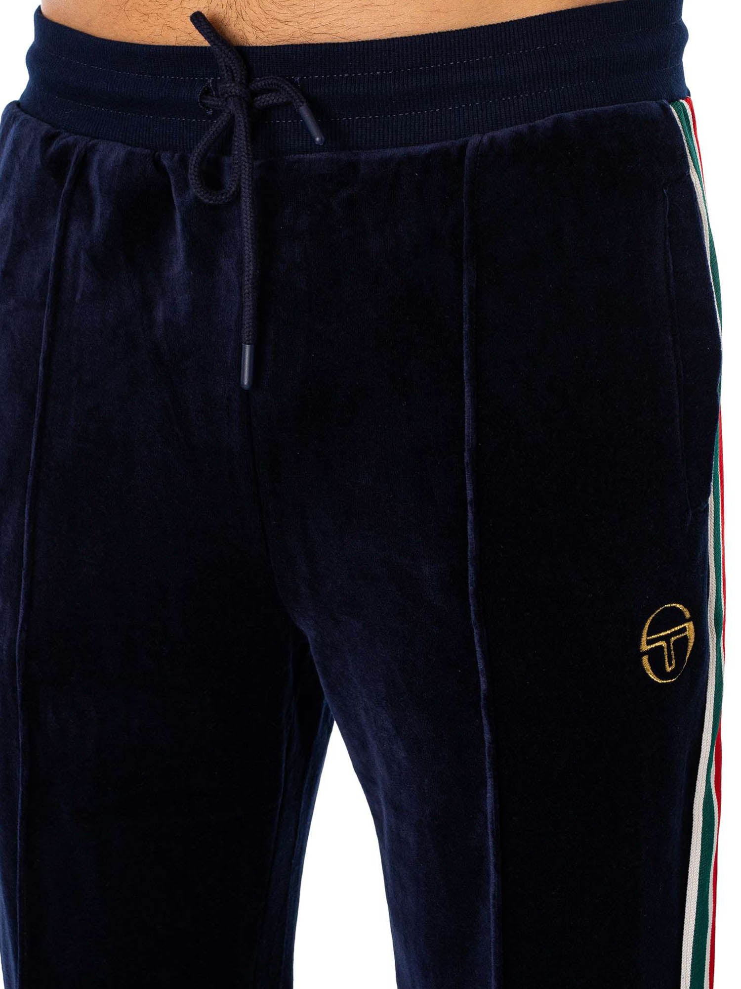 Sergio Tacchini Spencer Velour Trackpants Blu