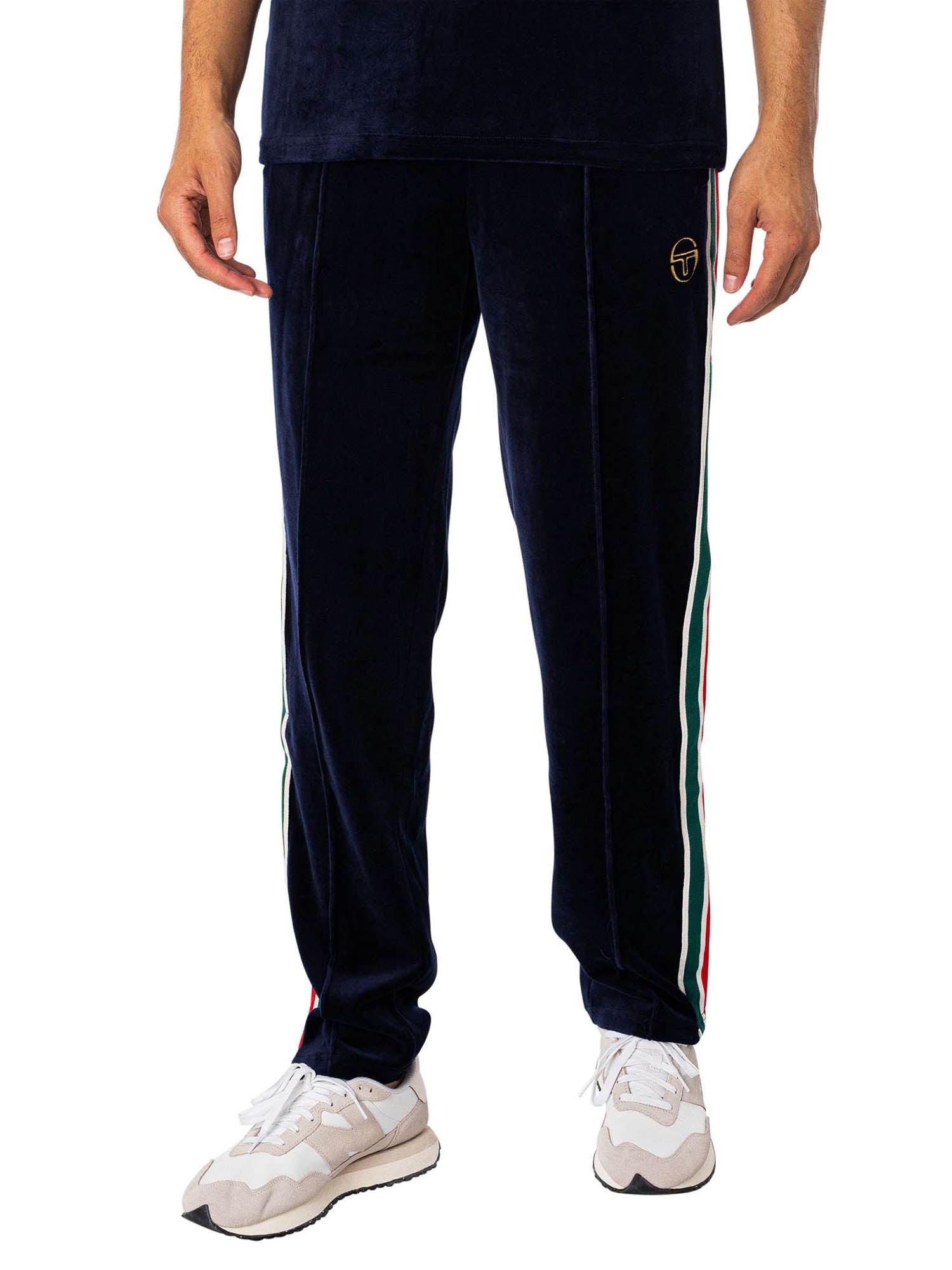 Sergio Tacchini Spencer Velour Trackpants Blu