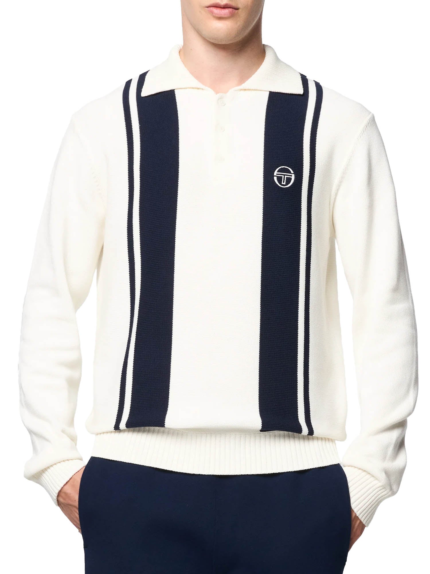 Sergio Tacchini Young Line Knit Polo Bianco