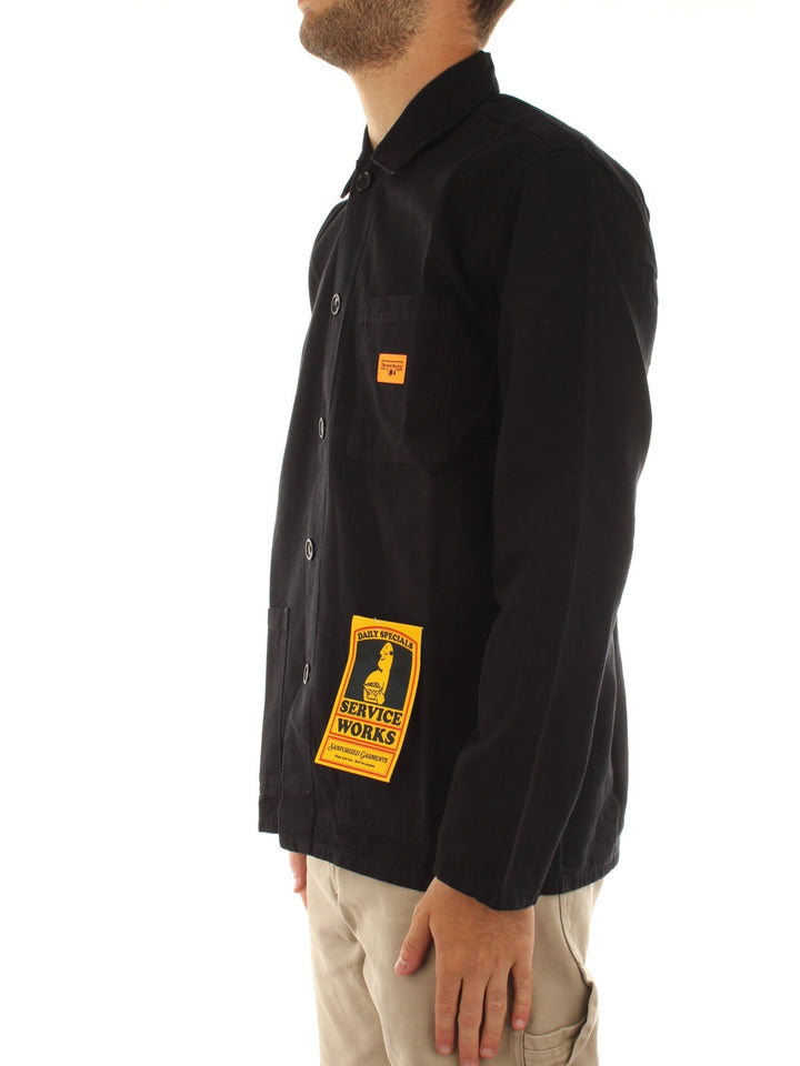 Service Works Canvas Coverall Jacket Nero